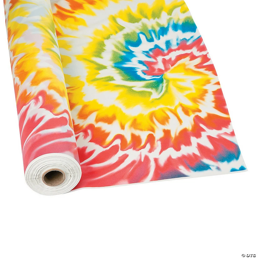 Cheapest ✨ Tie Dye Plastic Tablecloth Roll ✨ 4 Cheapest ✨ Tie Dye Plastic Tablecloth Roll ✨ - Image 2