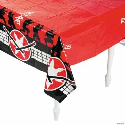 Coupon 💯 Ninja Warriors Plastic Tablecloth ✔️ -Cheap Birthday Table Covers Store 13678368