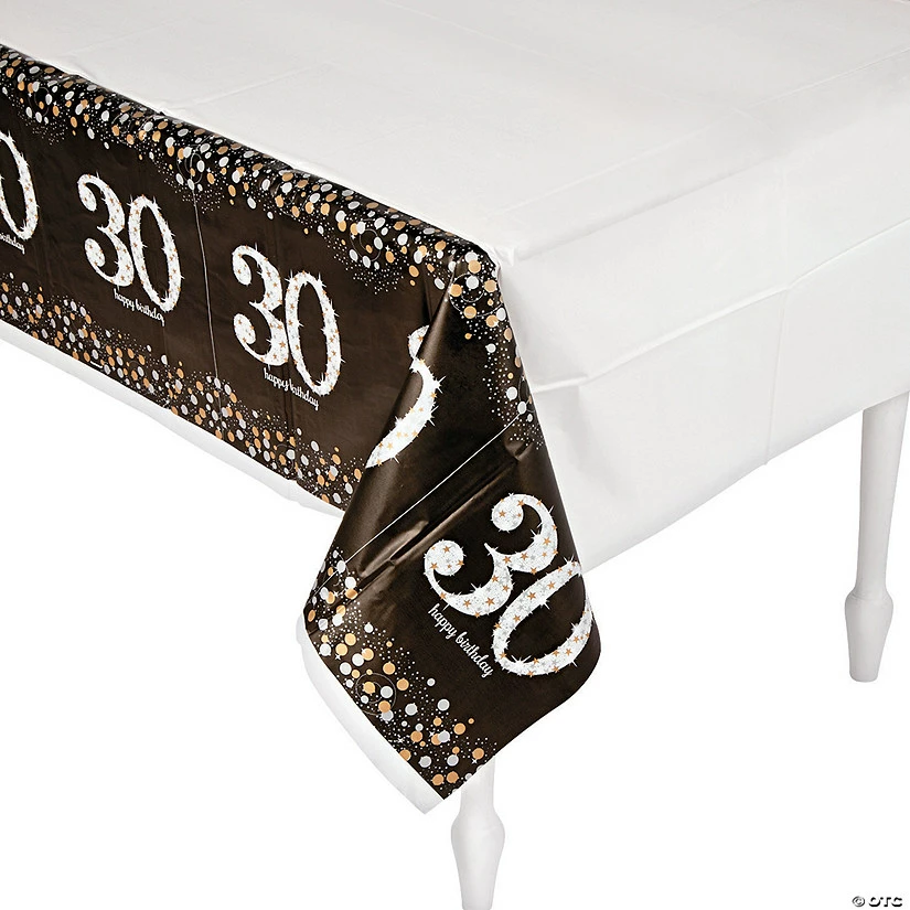 Cheap ๐ Sparkling Celebration 30th ๐ฅณ Birthday Tablecloth โญ 4 Cheap ๐ Sparkling Celebration 30th ๐ฅณ Birthday Tablecloth โญ - Image 2