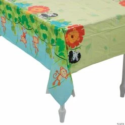 New 💯 Zoo Tablecloth 💯 -Cheap Birthday Table Covers Store 13784826