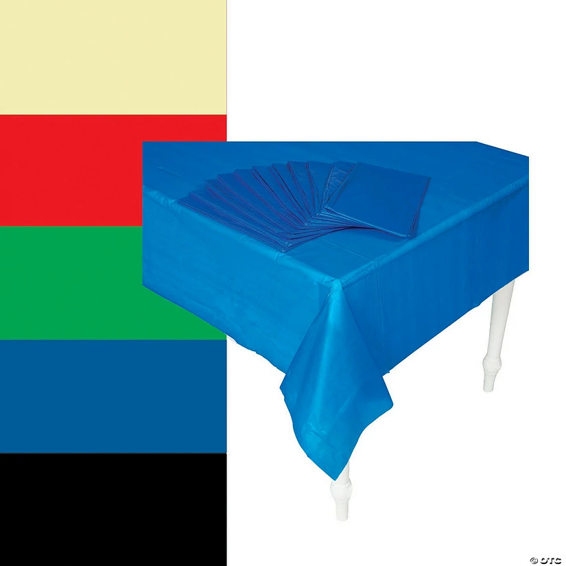 Wholesale π Bulk Plastic Tablecloths - 12 Pc. β€οΈ 4 Wholesale π Bulk Plastic Tablecloths - 12 Pc. β€οΈ - Image 2