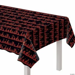 Budget 😍 Stranger Things™ The Upside Down Plastic Tablecloth 👏 -Cheap Birthday Table Covers Store 14210878