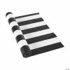 Buy ⌛ Black & White Striped Plastic Tablecloth Roll 🌟 -Cheap Birthday Table Covers Store black and white striped plastic tablecloth roll13824079