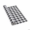 Buy 😀 Black Houndstooth Plastic Tablecloth Roll 🛒 -Cheap Birthday Table Covers Store black houndstooth plastic tablecloth roll13909922