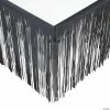 Best Pirce ❤️ Metallic Fringe Plastic Table 👗 Skirt ✨ -Cheap Birthday Table Covers Store black metallic fringe plastic table skirt13913042