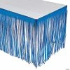 Budget 🔥 Metallic Fringe Plastic Table 👗 Skirt 🎉 1 Budget 🔥 Metallic Fringe Plastic Table 👗 Skirt 🎉 -Cheap Birthday Table Covers Store blue metallic fringe plastic table skirt70 8632