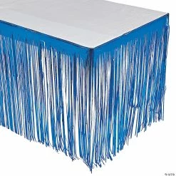 Budget 🔥 Metallic Fringe Plastic Table 👗 Skirt 🎉