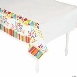 New ๐ฅ Bright & Bold Happy ๐ฅณ Birthday Tablecloth ๐