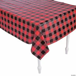 Discount 🥰 Buffalo Plaid Plastic Tablecloth Roll 👍 -Cheap Birthday Table Covers Store buffalo plaid plastic tablecloth roll13774230 a01
