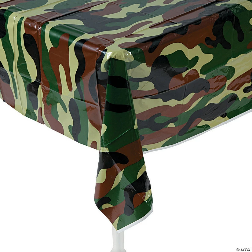 Cheapest π Camouflage Plastic Tablecloth π 3 Cheapest π Camouflage Plastic Tablecloth π