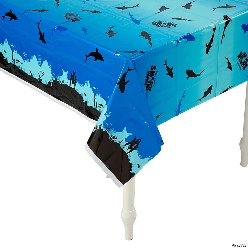 Discount ๐ Discovery Shark Weekโข Plastic Tablecloth ๐ฏ 3 Discount ๐ Discovery Shark Weekโข Plastic Tablecloth ๐ฏ