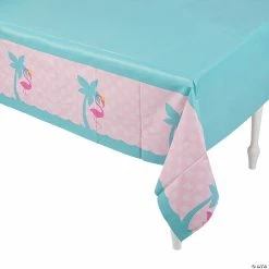 Deals 🔥 Flamingo Plastic Tablecloth 🧨