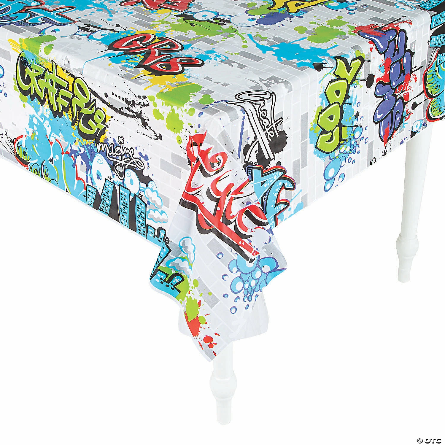 Discount ๐ Graffiti Plastic Tablecloth Roll ๐ 4 Discount ๐ Graffiti Plastic Tablecloth Roll ๐ - Image 2