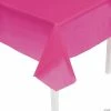 Wholesale 🤩 Rectangle Plastic Tablecloth 🎁 -Cheap Birthday Table Covers Store hot pink plastic tablecloth70 243