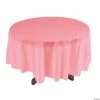 Cheap 🎉 Round Plastic Tablecloth ❤️ -Cheap Birthday Table Covers Store light pink round plastic tablecloth70 1711