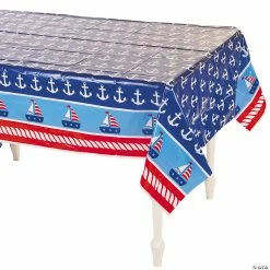 Deals 💯 Little Sailor Plastic Tablecloth 👍