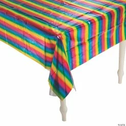 Coupon 🛒 Rainbow Metallic Foil Tablecloth 👏