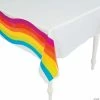 Hot Sale 😉 Rainbow Party Plastic Tablecloth ⭐ -Cheap Birthday Table Covers Store rainbow party plastic tablecloth13808543