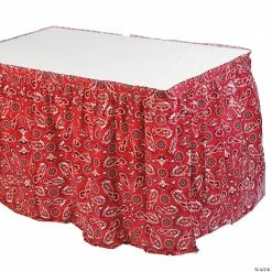 New ๐ Red Bandana Print Table ๐ Skirt ๐
