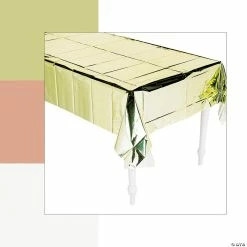 Budget š Shiny Metallic Foil Tablecloth š„