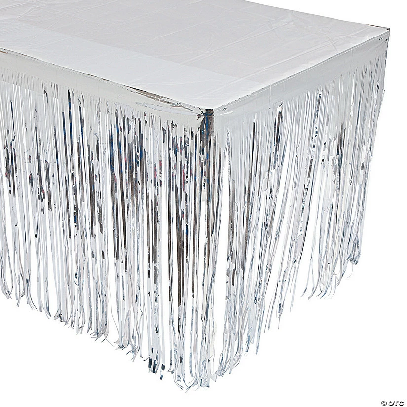 Discount โจ Metallic Fringe Plastic Table ๐ Skirt ๐ 3 Discount โจ Metallic Fringe Plastic Table ๐ Skirt ๐