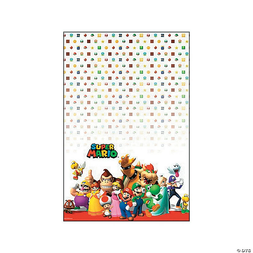Brand new ✨ Super Mario Brothers™ Plastic Tablecloth ⭐ 3 Brand new ✨ Super Mario Brothers™ Plastic Tablecloth ⭐