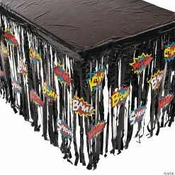 Wholesale ๐ฅ Superhero Fringe Plastic Table ๐ Skirt with Cutouts ๐