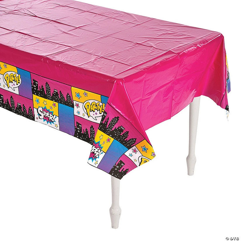 Coupon π Superhero Girl Plastic Tablecloth 𧨠3 Coupon π Superhero Girl Plastic Tablecloth π§¨