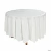 Cheapest ๐ Round Plastic Tablecloth ๐ 1 Cheapest ๐ Round Plastic Tablecloth ๐ -Cheap Birthday Table Covers Store white round plastic tablecloth70 1704a